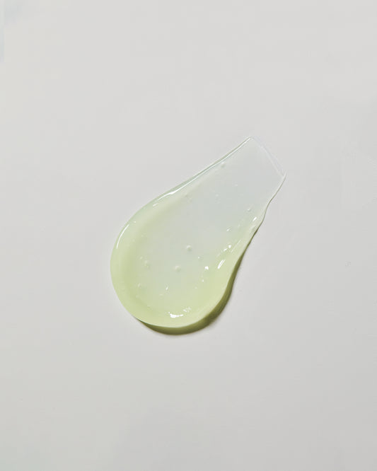 Obagi gel smear on a light gray background