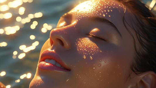 Sun on face 