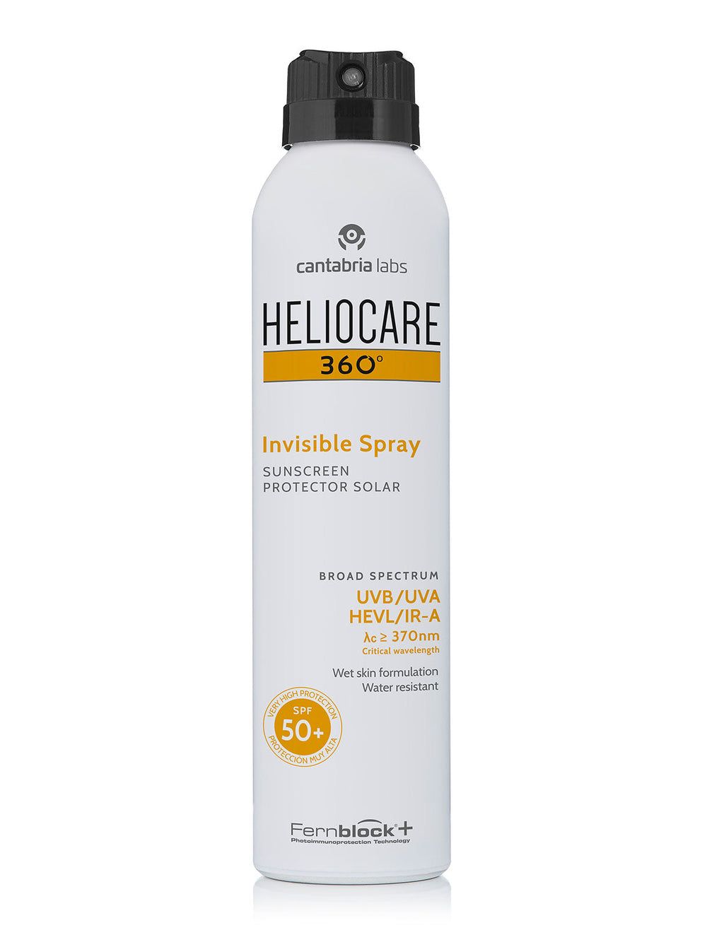 Heliocare 360° Invisible Spray SPF50+ 200ml can