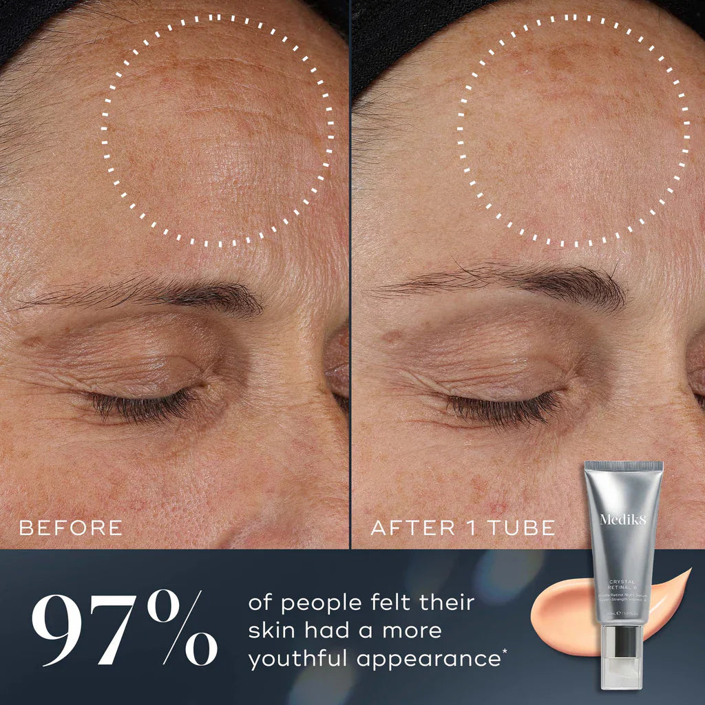 Medik8 Crystal Retinal 24 before and after