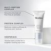 Medik8 eyelift peptides tube with text detailing its components on a light gray background