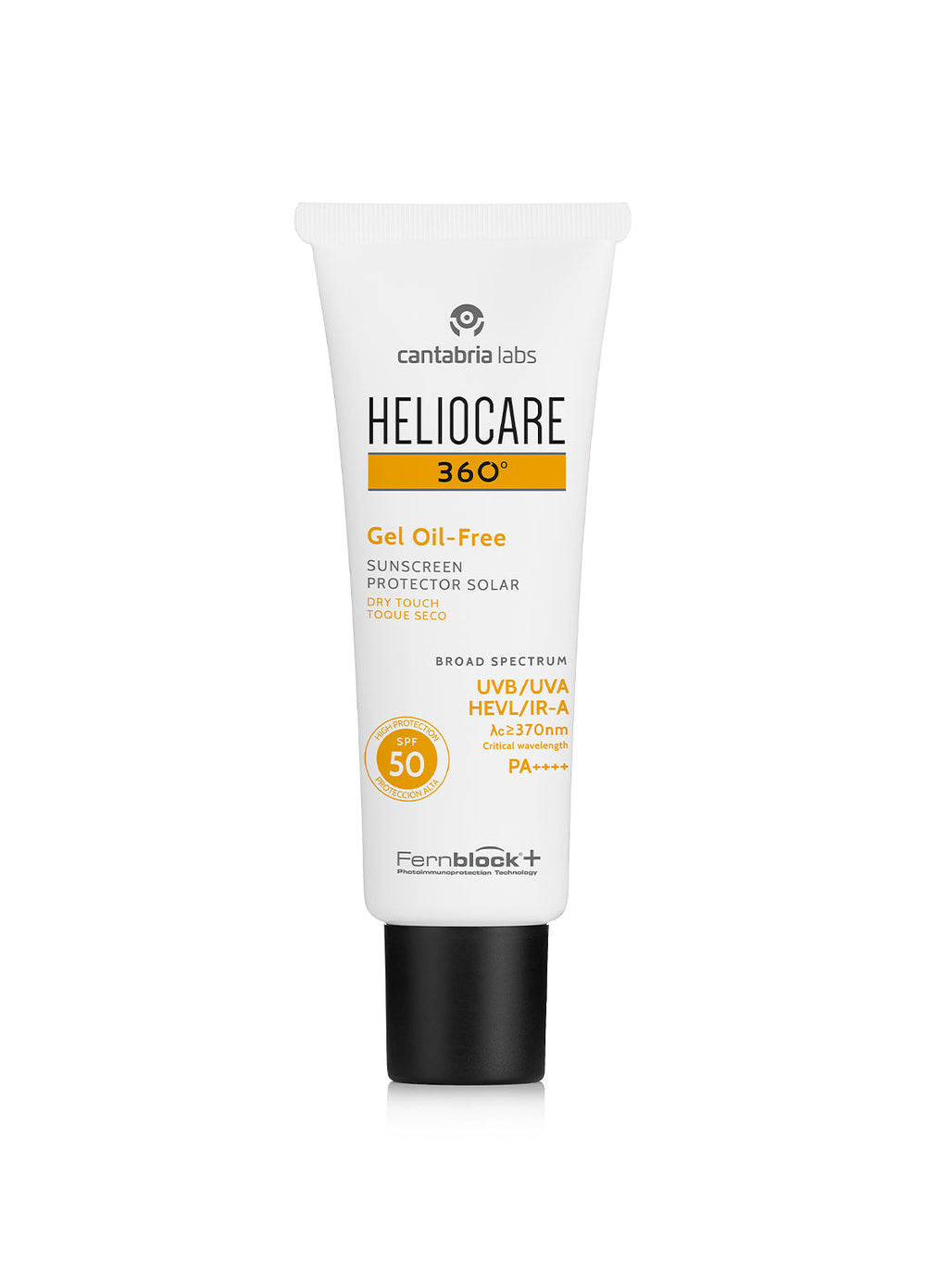 Heliocare 360° Gel Oil-Free SPF50 Dry Touch sunscreen 50ml tube