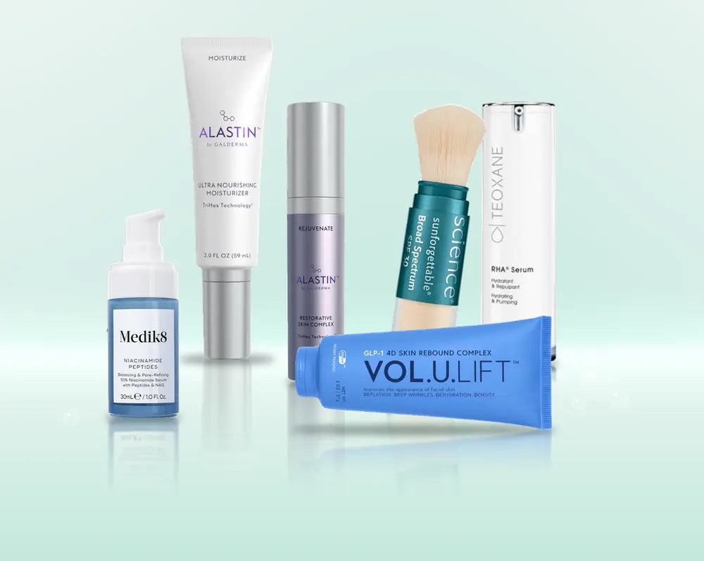 Medik8, Alastin, Colorescience, Teoxane and IMAGE Skincare products